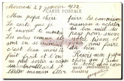 A Savoie no inverno — efeito de geada — CPAPHIL n° 25172 — Verso