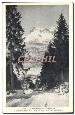 Le Berchat e as Aiguilles de Varens — St-Gervais-les-Bains — Cie. Rup. & Cie. n°25167