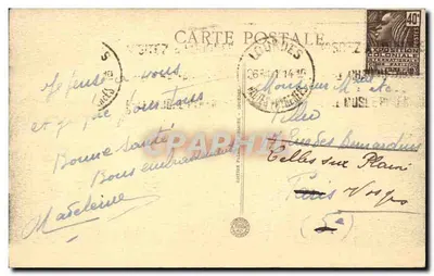 Lourdes — Rzeka ludzi przed Rosary — Wydawca Lourdes, nr 18 — Rewers