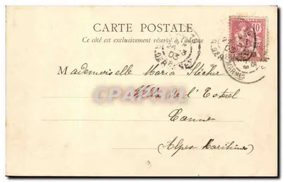 Boulevard de la Madeleine — Paris — B. F., Paris, n°13 — Verso