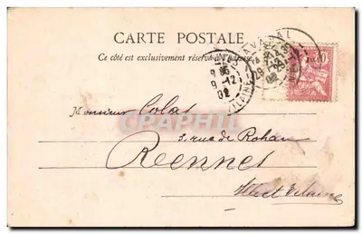 PARIS - O Carrousel - Estátua de Gambetta — A. Tartile, Paris — Verso