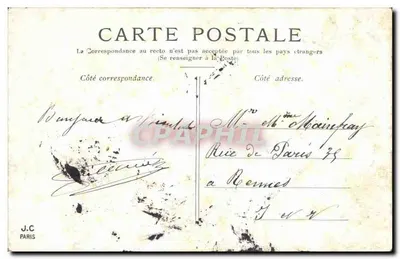 PARIS — A Estátua da República — J.C. Paris — Verso