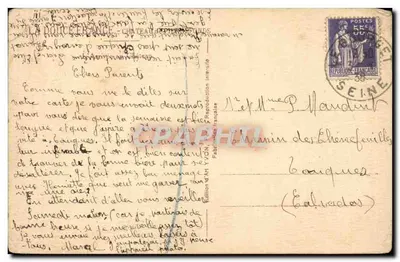 Château des Châtres - Boucques — Édition Française, n° 1107 — Verso