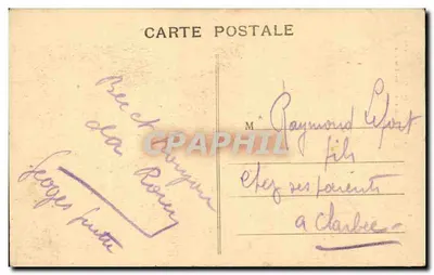 Rouen - Palácio de Justiça - Fachada e Escada da Rue-aux-Juifs — Verso