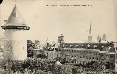 Rouen — Torre onde Joana d'Arc foi presa — editor não identificado, n° 21