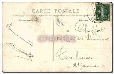 Paris — O Val-de-Grâce — Editor B. F. Paris, n° de série 589 — Verso