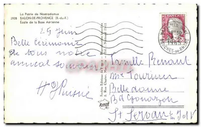 Escola da Base Aérea — Salon-de-Provence — Éditions de France — Verso