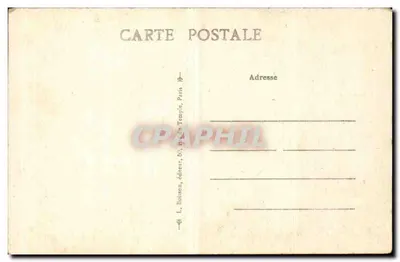 Militärny pomnik — Francuski żołnierz zginął za ojczyznę — L. Boisson, wydawca, Paryż — Rewers