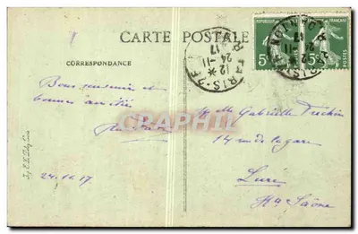 Parijs - Bois de Boulogne - Het Grote Meer - Het Uitzicht - Uitgever AELD, n° 4081 — Achterkant