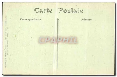Cume da Torre Eiffel — Aparelhos de observação científica e antenas telegráficas — Imprensa de Bietuel, Paris — Verso