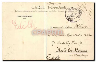 Paryż - Portal Świętego Denisa — A. Taride, Paryż, numer serii nie widoczny — Rewers