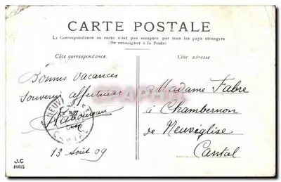 Paryż — Mały Pałac, Champs-Élysées — wydawca J.C. Paris, nr seryjny 1902 — Rewers