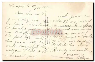 Canhão e rosas — homenagem aos soldados franceses — E.M 221 — Verso