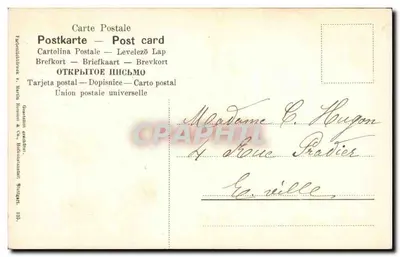Trevo — Símbolo de felicidade — G. Bénard — Verso