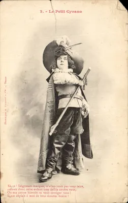 Le Petit Cyrano — cena teatral — Fototipo A. Forgéneet em Nancy