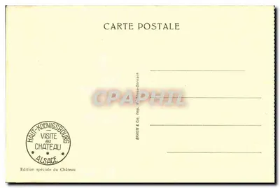 Haut-Kœnigsbourg — La Sala delle Feste — Edizione speciale del Castello — Verso