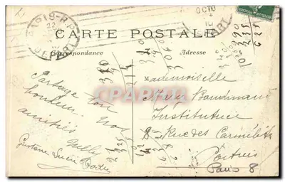 PARIS — Place de la Concorde — Statue de Strasbourg — J. H. — n° 179 — Rewers