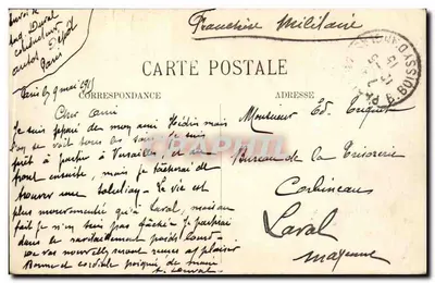 Paris — Avenida do Bois de Boulogne — M. J. — Verso