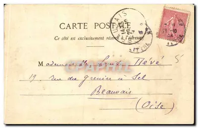 Biblioteka Narodowa — Rue Richelieu — wydawca JOB — Rewers