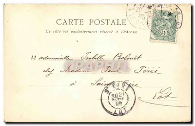 Place de la République — Paryż — Wydawca J. U.C. — Rewers