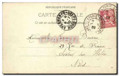 Paris — Der Belforter Löwe — Verlag L. Steiner, Nr. 3 — Rückseite