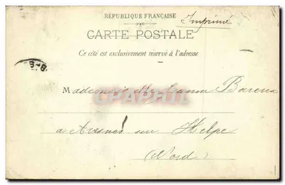 Paris — Entrance to the Carrousel and the Pont des Saints-Pères — Publisher Paris, no. 45 — Back
