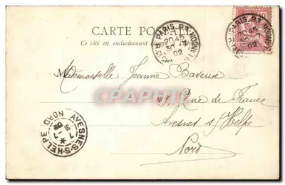 Fonte de Carpeaux — Paris — B. F. Paris 18 — Verso