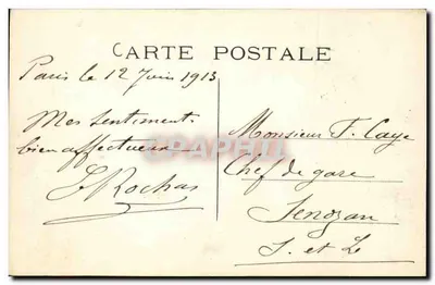 PARIS — A rue Royale — Jules Séeberge — Verso