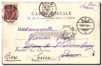 Boulevard dos Italianos — Paris — B.F. Paris n°118 — Verso