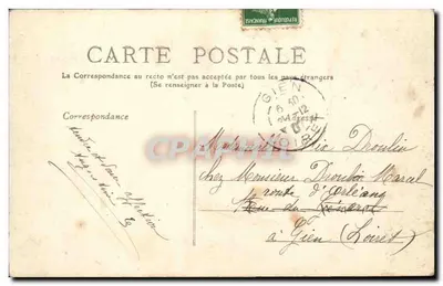 Bom Ano — Carta postal decorativa — C & C — Verso