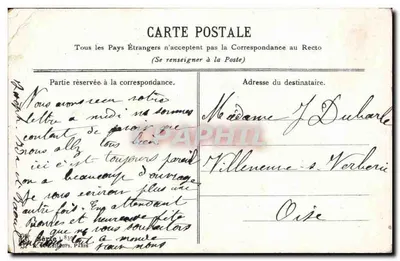 Mazzo di lilac — Auguri per le feste — A. et C. Baudots, Parigi — Verso