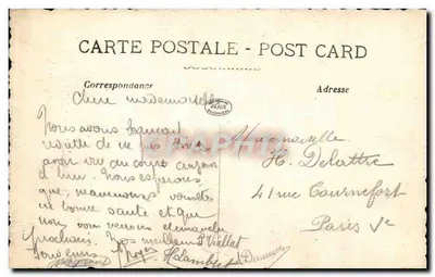 Pejzaż z rzeką i drzewami — 'Je puis tout par Christ' — 'La Pensée' n°786 — Rewers