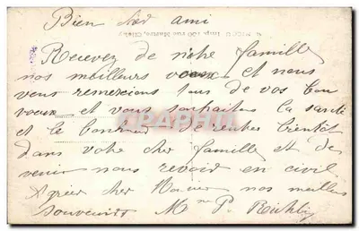 Młoda kobieta w jasnym stroju — kartka z wizytą — wydawca M. NICOL, IMP. 100 RUE MARIE, CHALY — Rewers