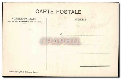 Lodżyna Bionassay i Mont-Blanc — J.J. 5480 — Jullien frères, Fot. Wydawca, Genewa — Rewers