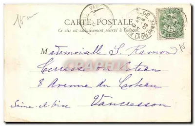 Paris — Avenue du Bois de Boulogne — B. F. Paris, n° 102 — Verso