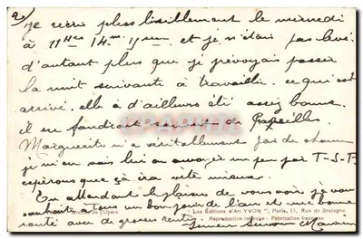 Avenue de l'Opéra — widok Opery Garniera — Éditions d'Art YVON — Rewers