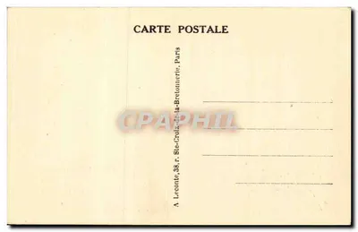 Paryż - Ogród Trocadéro i Wieża Eiffla — wydawca A. Leconte, n°11 — Rewers