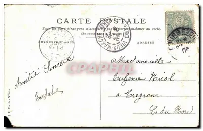 Oferta do Coração — flores coloridas — J.C. Paris - N°602 — Verso