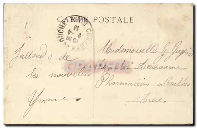 Rouen (Seine-Inf.) — Wielka Godzina — Wysoki Wzgórze na Suficie Krypty — A. Lazarus, wyd. — Rewers