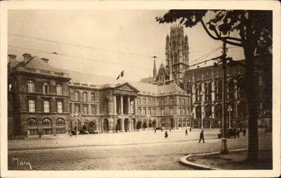 Rouen, Hotel de Ville e catedral — vista panorâmica — Mona