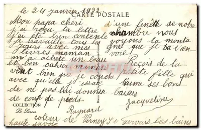 St-Gervais-les-Bains — El Domo de Miage en invierno — La Villa de los Niños — Reverso