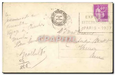 Palais de Versailles — Antichambre de la Reine — au Salon du Grand Couvert — éditeur non identifié, n° 54 — Verso