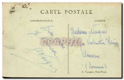 Tours (I.-et. L.) — Het Tuin van de Prebendes d'Oë — A.P. — Achterkant