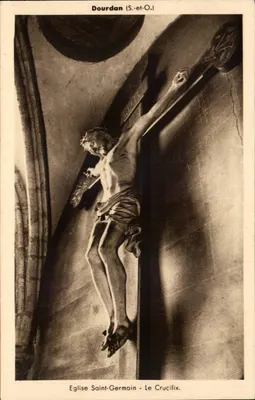 Dourdan (S.-et-O.) - Igreja de São Germain - O Crucifixo