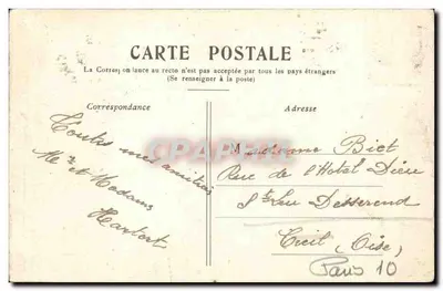 Parigi — Boulevard e Porta Saint-Martin — Editore non visibile, numero di serie non leggibile — Verso