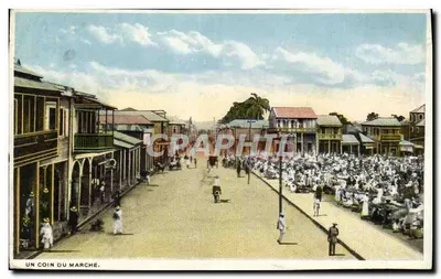 O mercado da Place Vallières — vista geral — editor desconhecido, número de série não visível — Verso