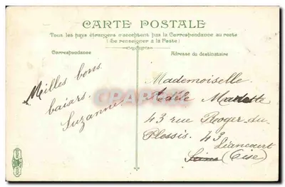 Rouen - Statua Napoleona I — wydawca SANDRET, numer seryjny nie widoczny — Rewers
