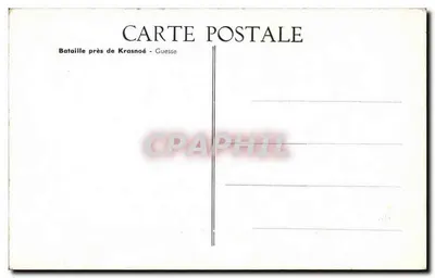 Batalha perto de Krasnoé - Guesse — cena de combate com cavaleiro em cavalo branco — editor não visível — Verso