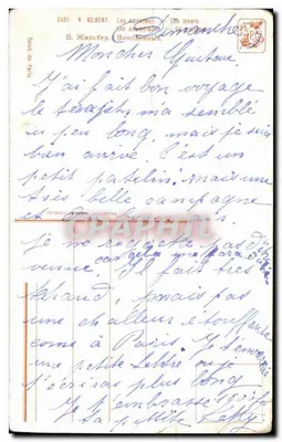 Os amantes — V. Gilbert — Salão de Paris, n° 5431 — Verso