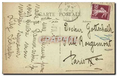Os últimos momentos de J.-J. Rousseau — Foto de G. C. Sén. — Dijon, n° 810 — Verso
